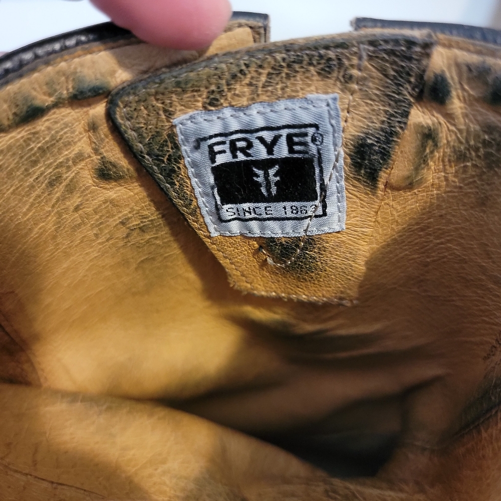 FRYE Distressed Motorcycle Ankle Boot - Picture 6 of 6